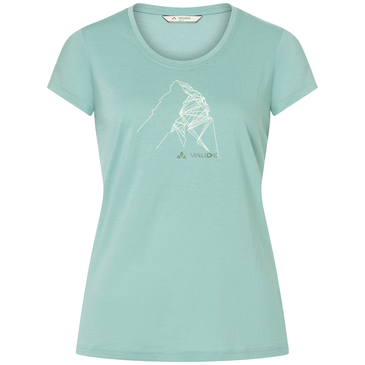Vaude Donna Maglietta Sarema Print (Taglia XS, Verde)