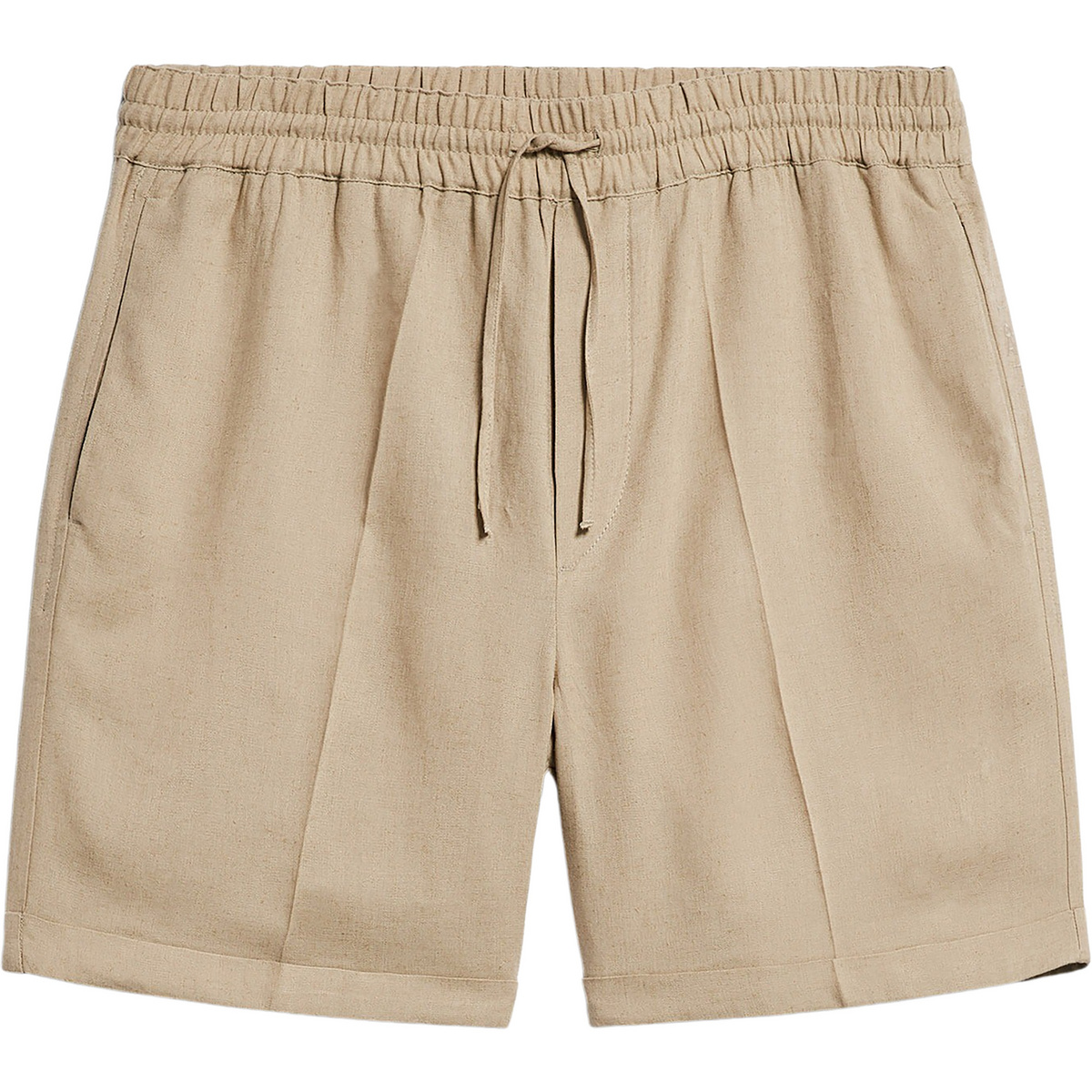 Armedangels Homme Short Jaacque Lino (taille L , Beige)