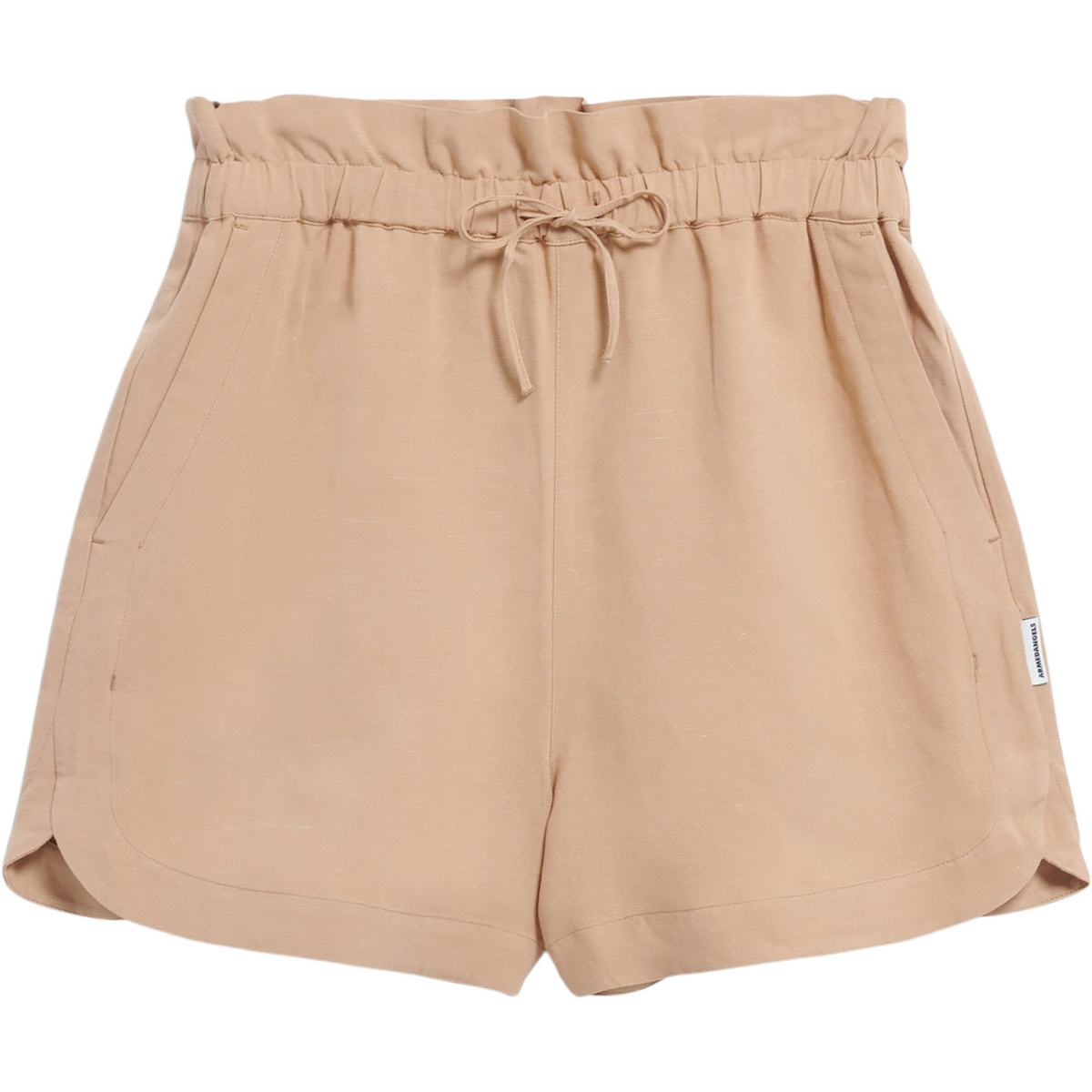 Armedangels Donna Pantaloncini Vaanna Lino (Taglia M, Beige)