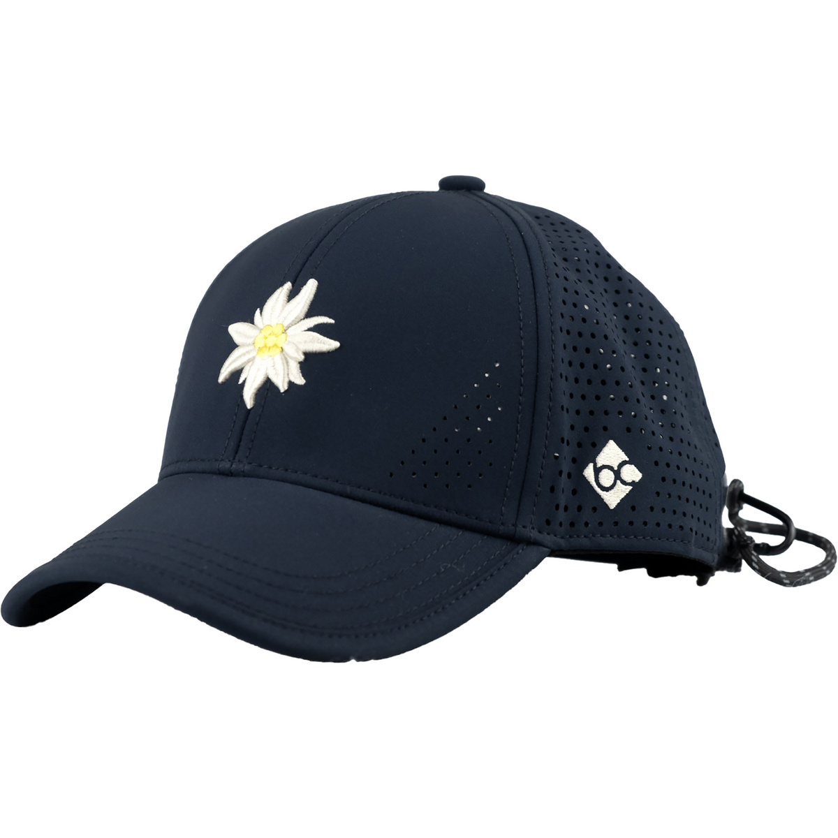 Bavarian Caps berretto Edelweiß Outdoor V2 Curved (Taglia ONE SIZE, Blu)