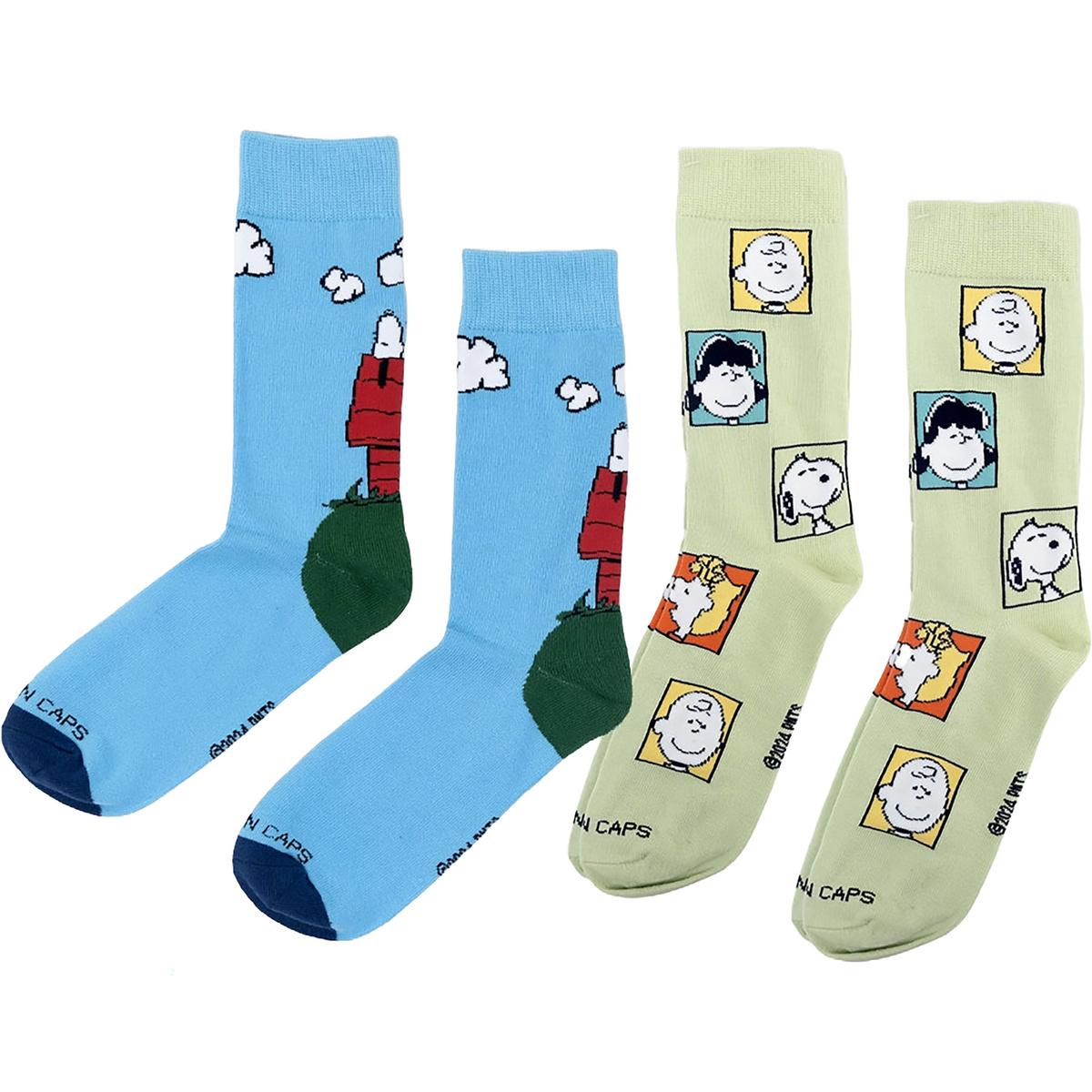 Bavarian Caps Chaussettes Peanuts 2er Pack (taille 36 , Multicolore)
