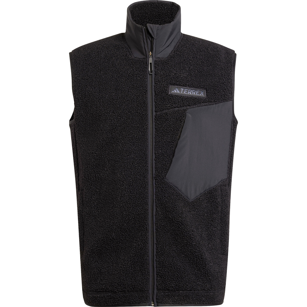 adidas Terrex Uomo Gilet Xploric High Pile Fleece (Taglia XXL, Nero)