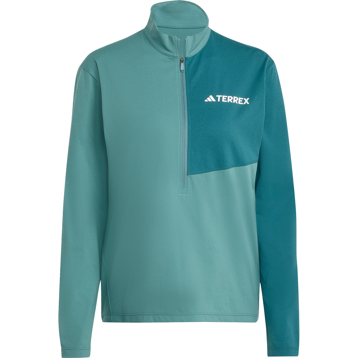adidas Terrex Donna Maglia a manica lunga Multi Climacool Half Zip (Taglia M, Verde)