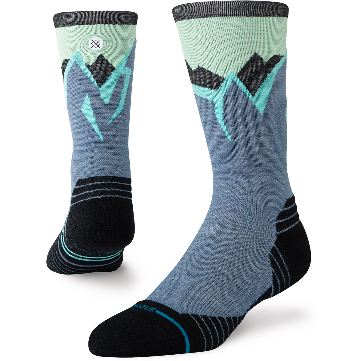 Stance Icy Mountain Light Wool Crew Socken (Größe 43 , blau)