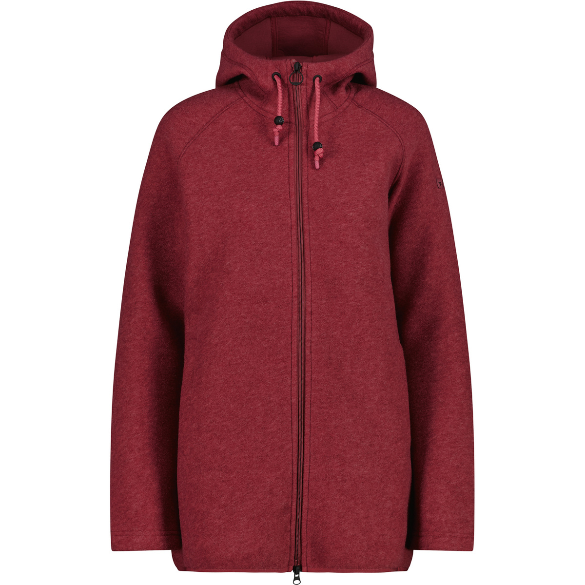 CMP Femme Veste Hoodie (taille XL, Rouge)