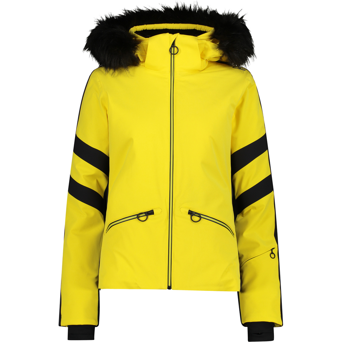 CMP Damen Zip Hoodie Jacke (Größe XXS, gelb)