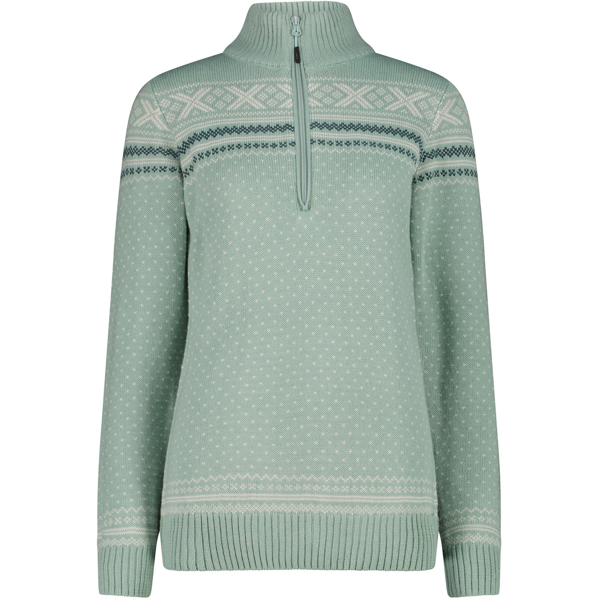 CMP Donna Pullover Knitted (Taglia XXS, Verde)
