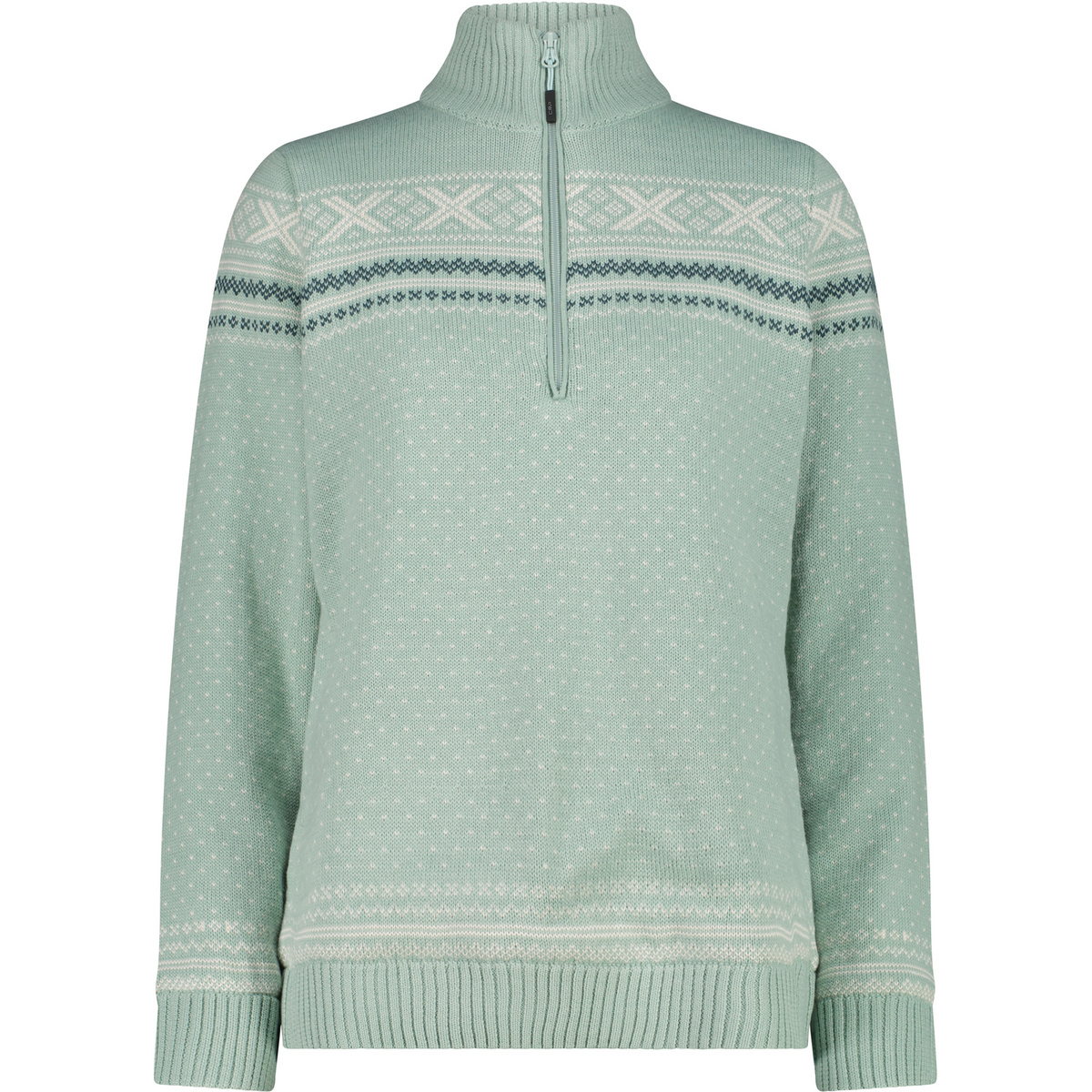 CMP Damen Knitted WP Pullover (Größe S, gruen)