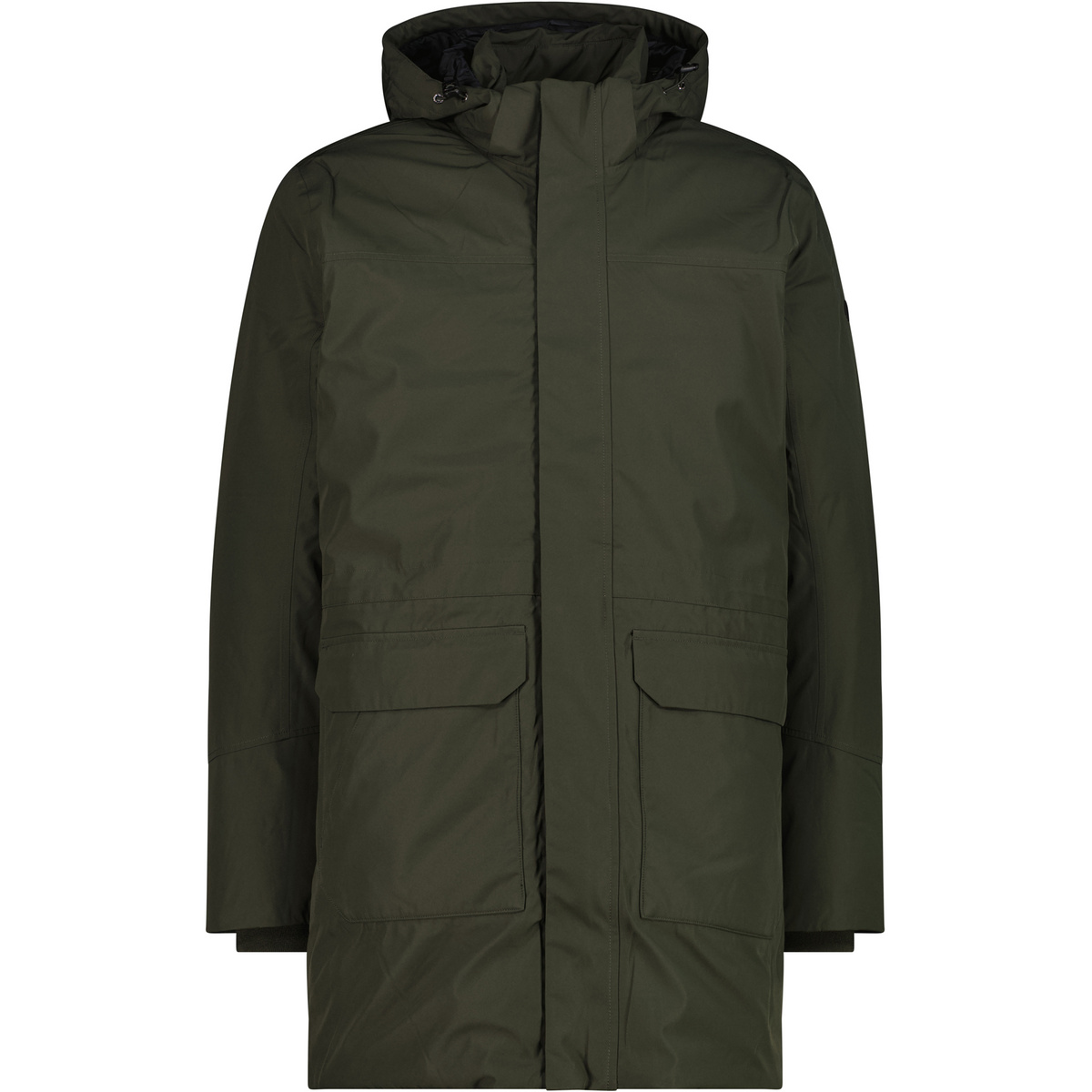 CMP Herren Zip Hoodie Parka (Größe L, oliv)