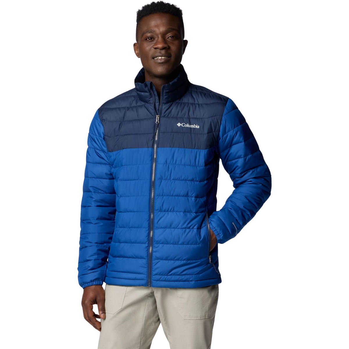 Columbia Homme Veste Powder Lite II (taille XL, Bleu)