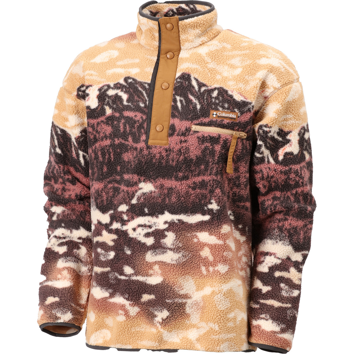 Image of Columbia Uomo Pullover Helvetia II Printed Half Snap