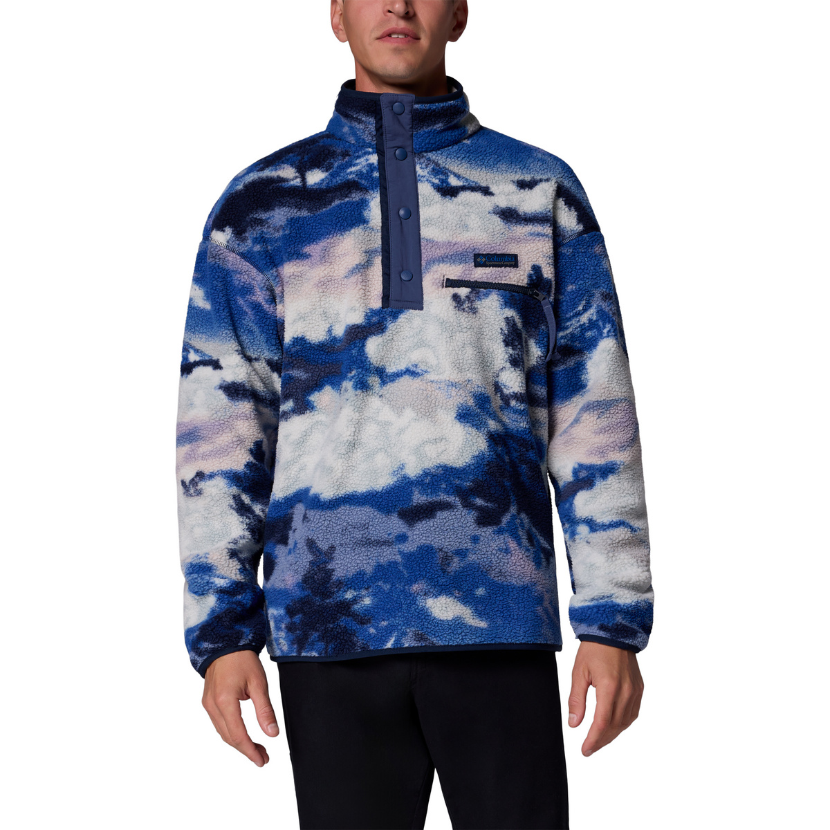 Image of Columbia Uomo Pullover Helvetia II Printed Half Snap