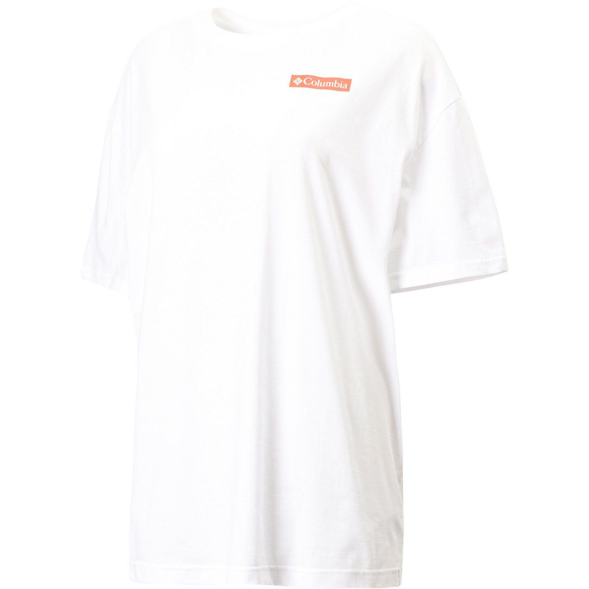 Columbia Donna Maglietta Rolling Bend Graphic Oversized (Taglia XL, Bianco)