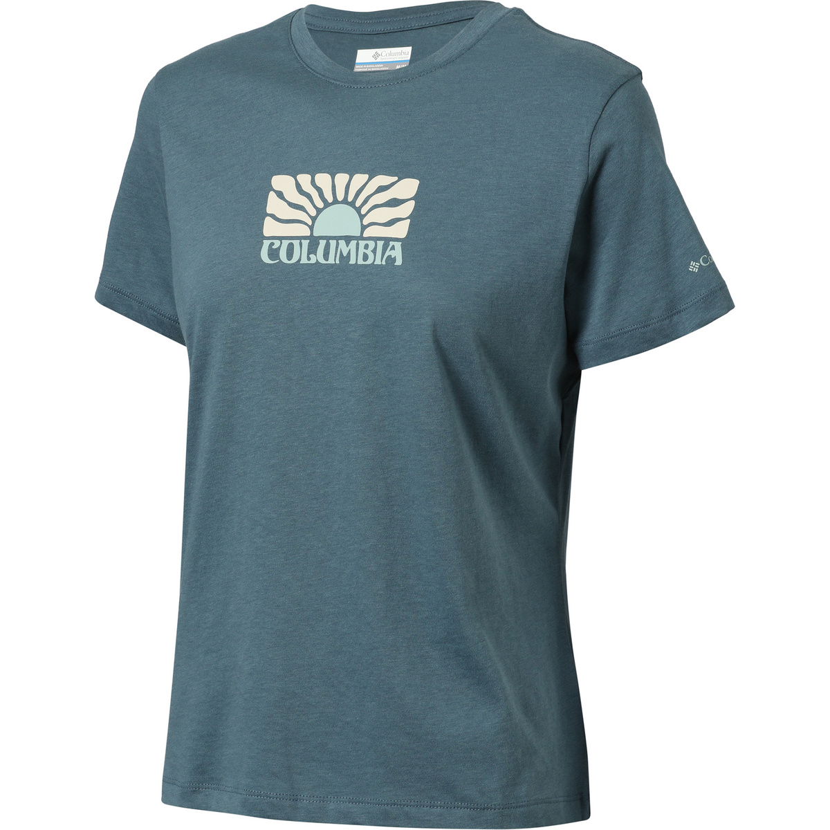 Columbia Damen Ruby Springs Graphic Fitted T-Shirt (Größe S, blau)