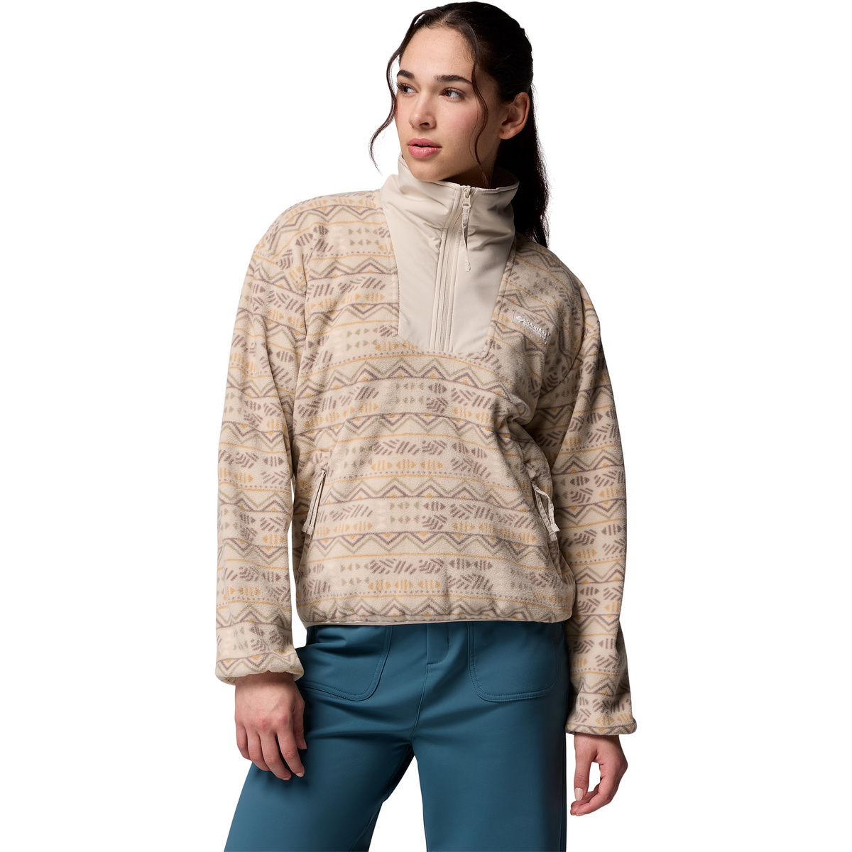 Image of Columbia Donna Pullover Sequoia Grove Printed Half Zip
