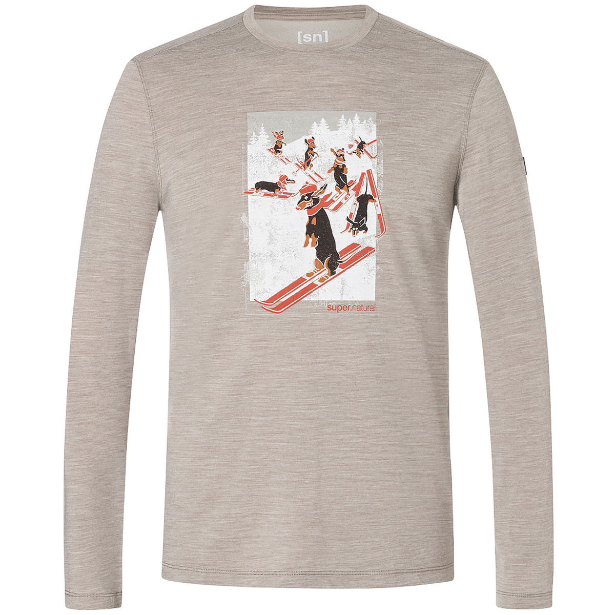 Image of Super.Natural Herren Dachshund Party Longsleeve