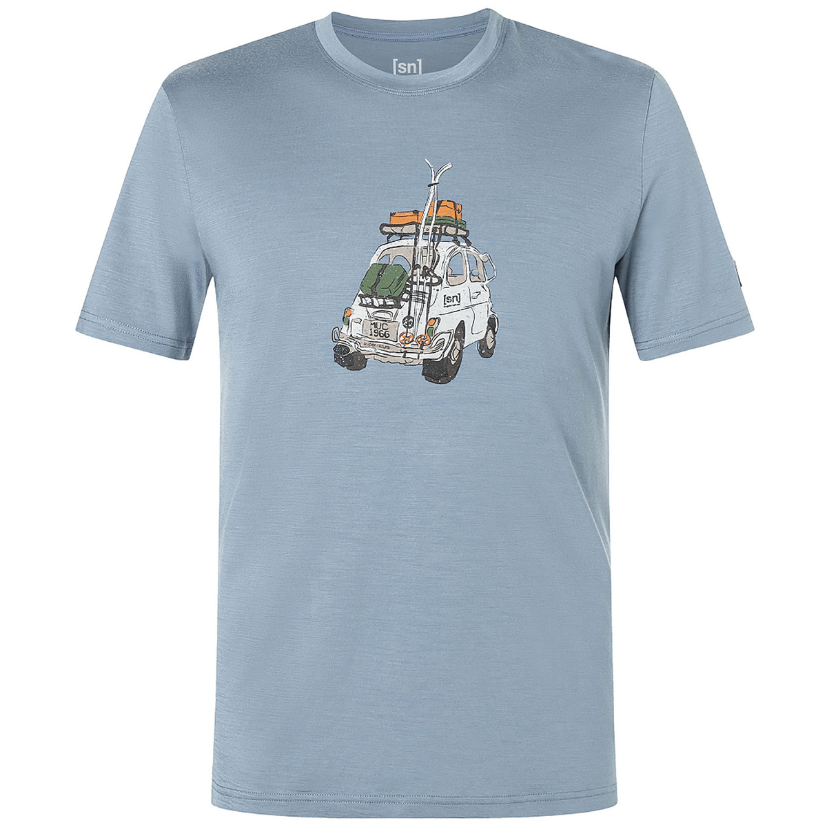 Super.Natural Herren Carski T-Shirt (Größe L, grau)