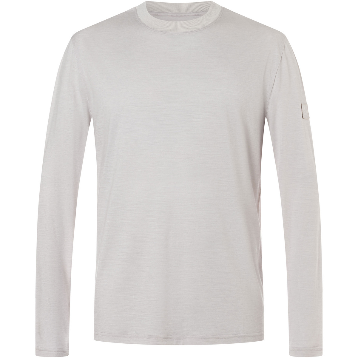 Super.Natural Herren Casual Rib Bio J Longsleeve (Größe L, grau)
