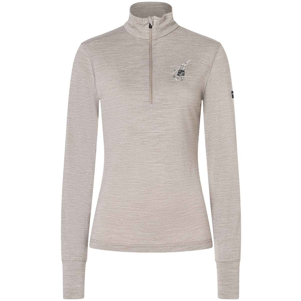 Image of Super.Natural Damen Tundra175 Zip 1/4 Bunny Longsleeve