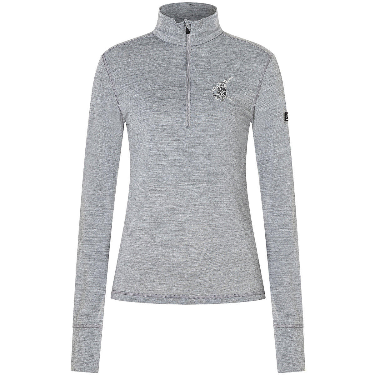 Image of Super.Natural Donna Maglia a manica lunga Tundra175 Zip 1/4 Bunny