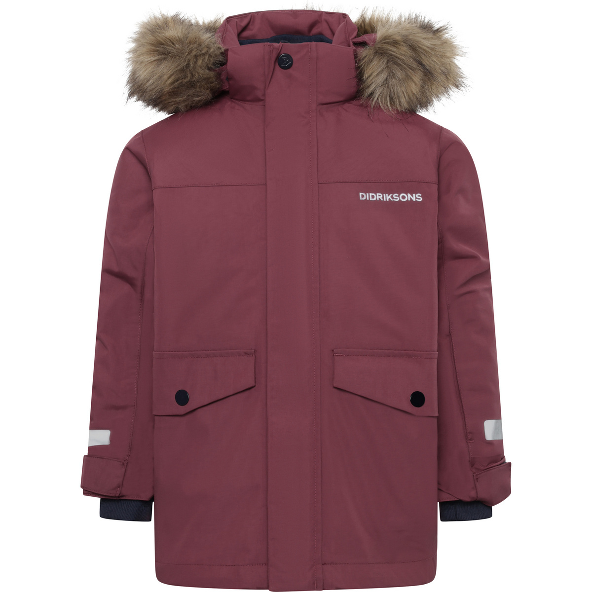 Didriksons Enfants Parka Bjärven 4 (taille 130, Rouge)