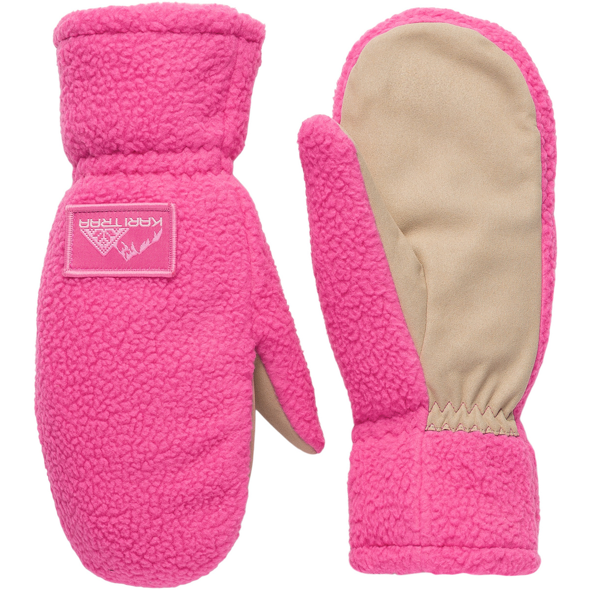 Kari Traa Femme Gants Rothe Pile (taille L, Rose vif)