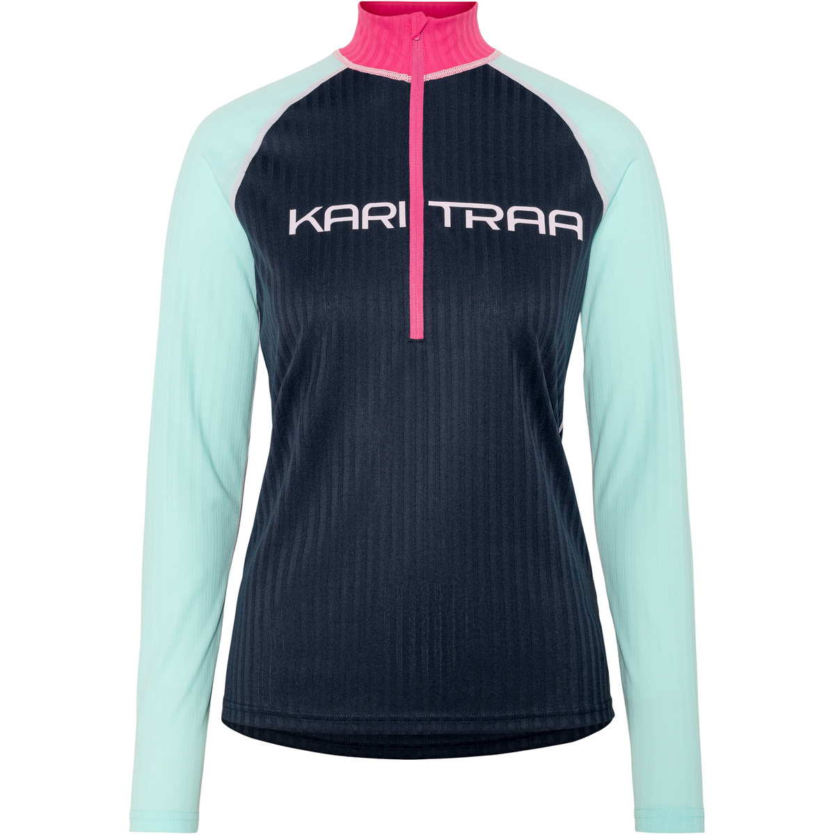 Kari Traa Damen Ella Half Zip Longsleeve (Größe S, blau)