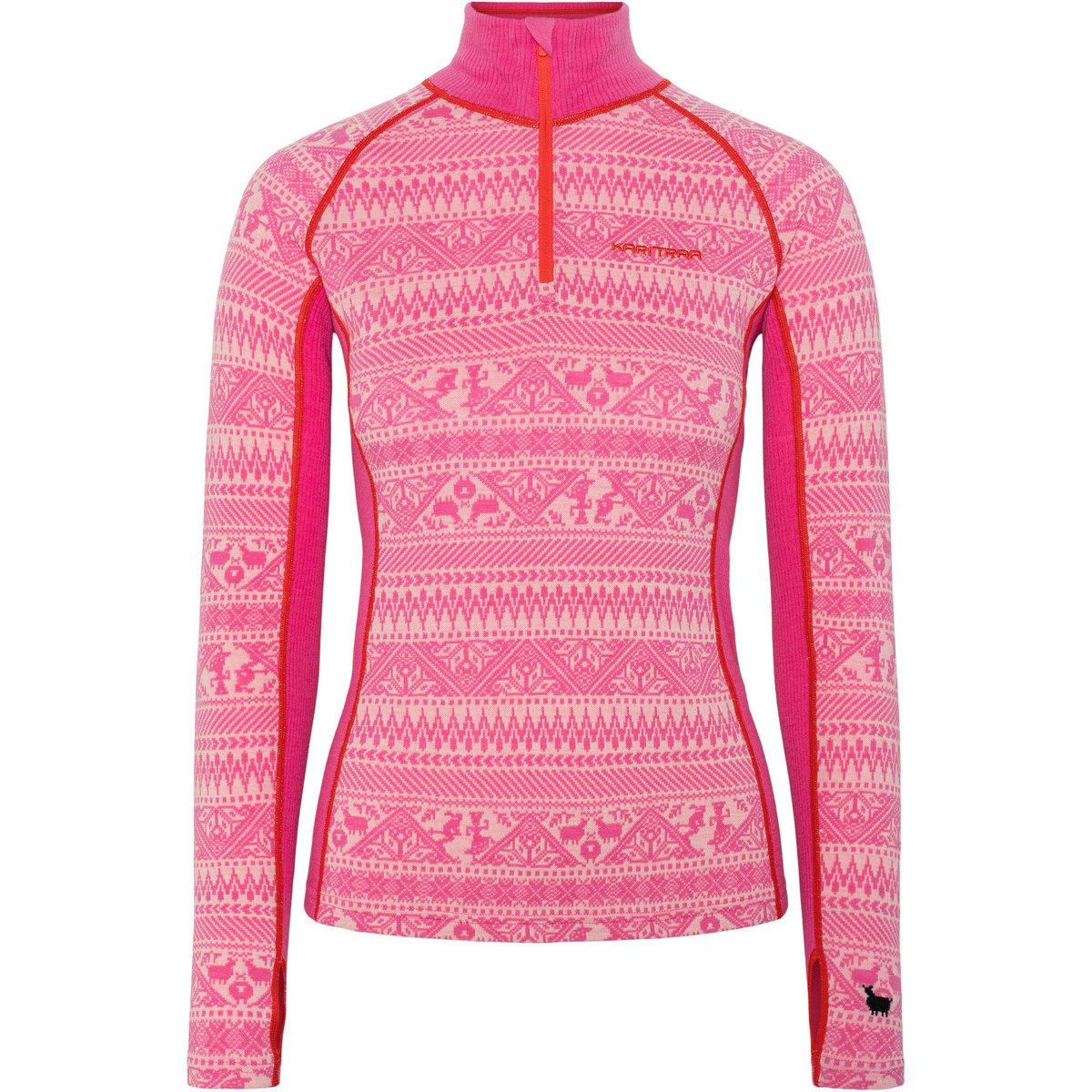 Image of Kari Traa Donna Maglia a manica lunga Tale Half Zip