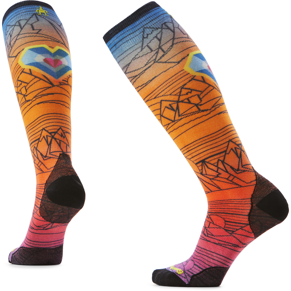 Smartwool Herren Ski Zero Cushion Geo Peaks Print Otc Socken