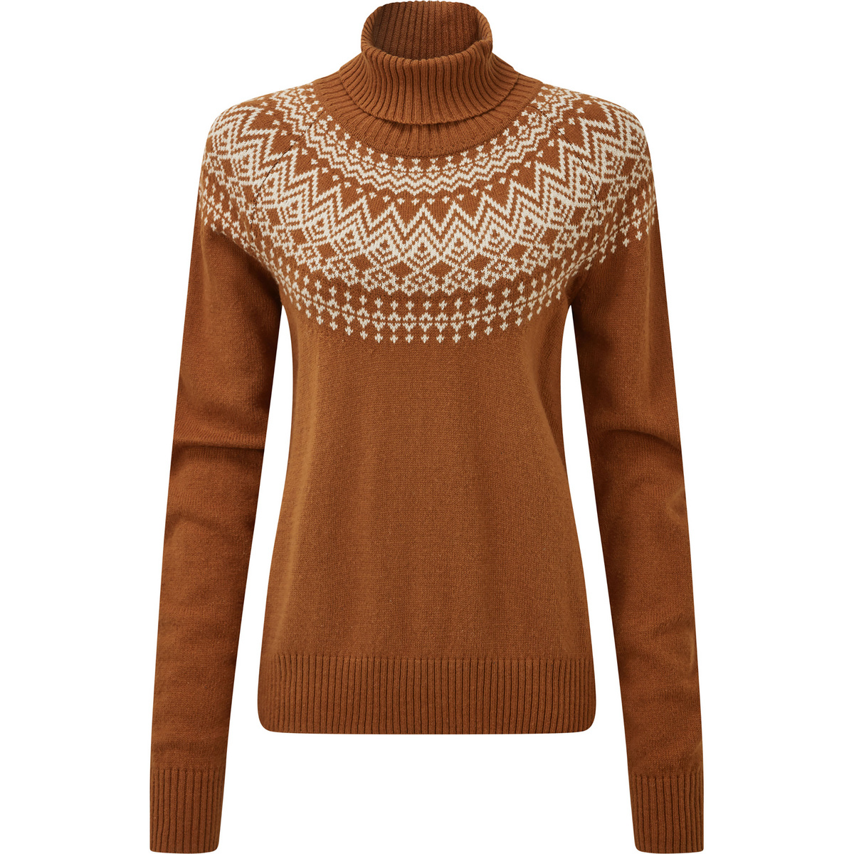 Sherpa Adventure Gear Damen Camkilo Roll Neck Pullover (Größe XS, braun)