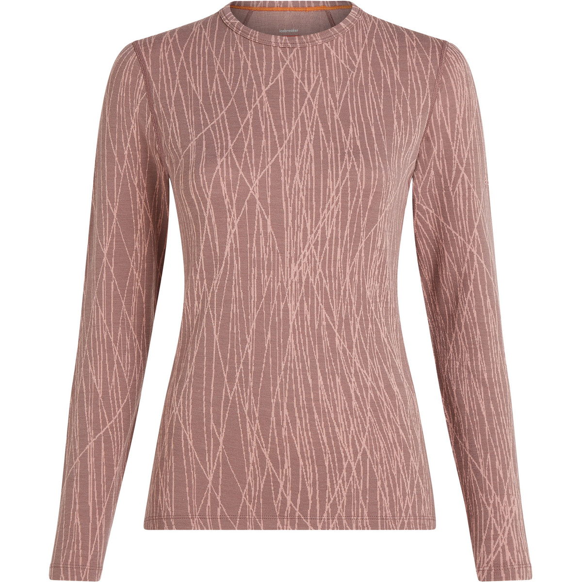 Icebreaker Damen Merino 260 Tech Vertex Delta Lines Longsleeve