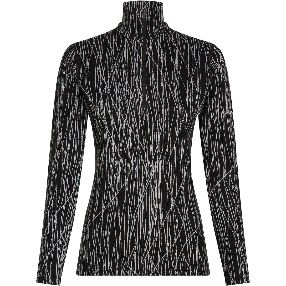 Image of Icebreaker Donna Maglia a manica lunga Merino 260 Tech Vertex HZ Delta Lines
