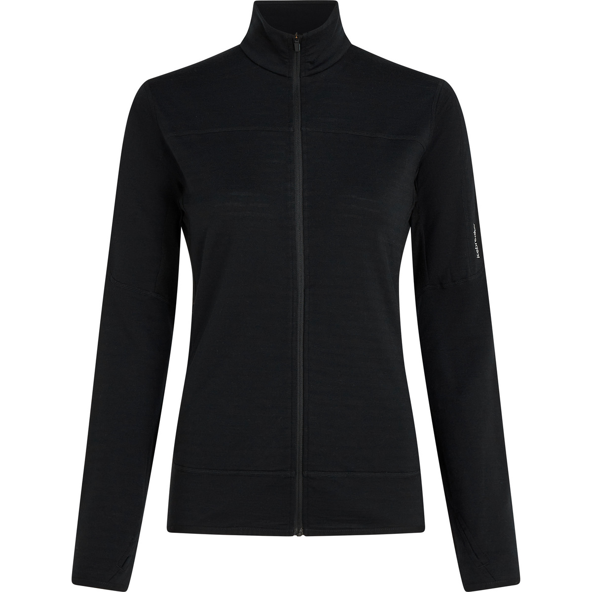 Icebreaker Damen Merino Blend 300 RealFleece Jacke (Größe S, schwarz)