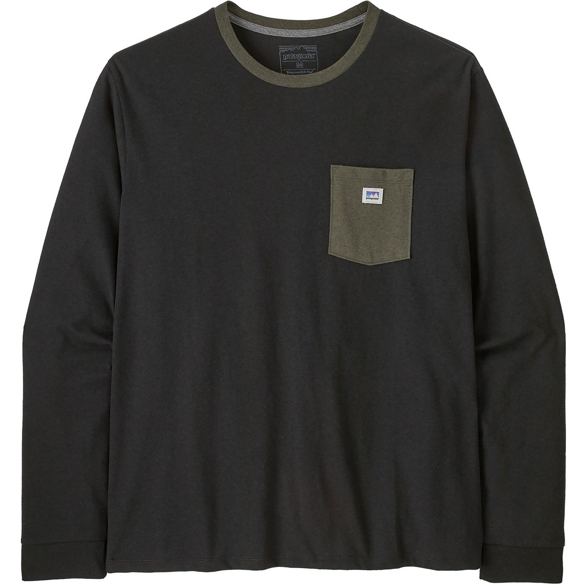 Image of Patagonia Uomo Maglia a manica lunga Shop Sticker Pocket