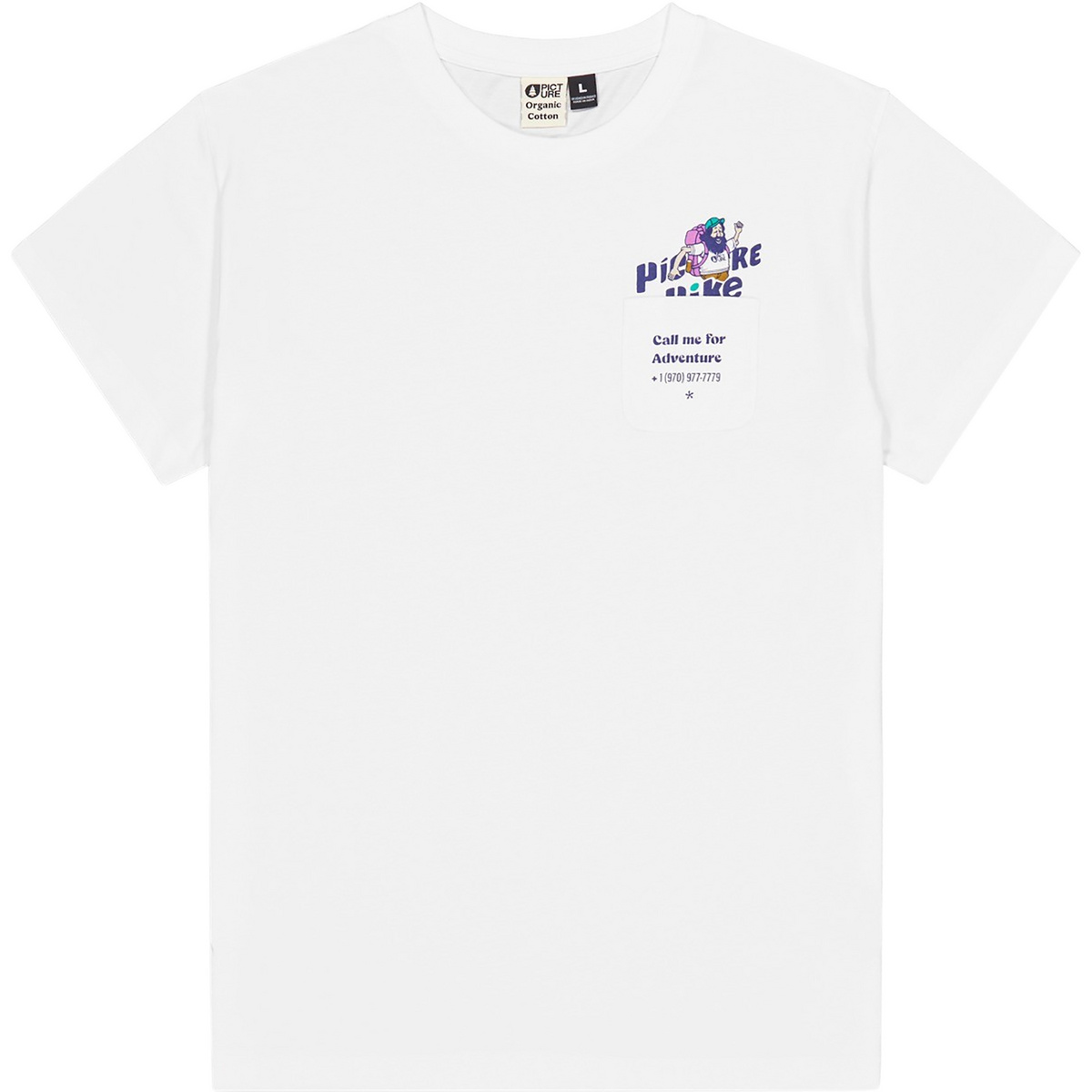 Picture Herren Krisbly T-Shirt (Größe L, weiss)