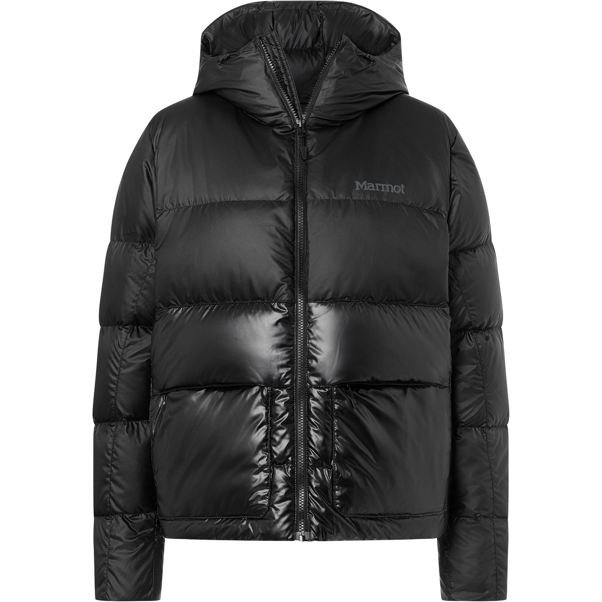 Marmot Donna Giacca Guides Down Hoodie (Taglia L, Nero)