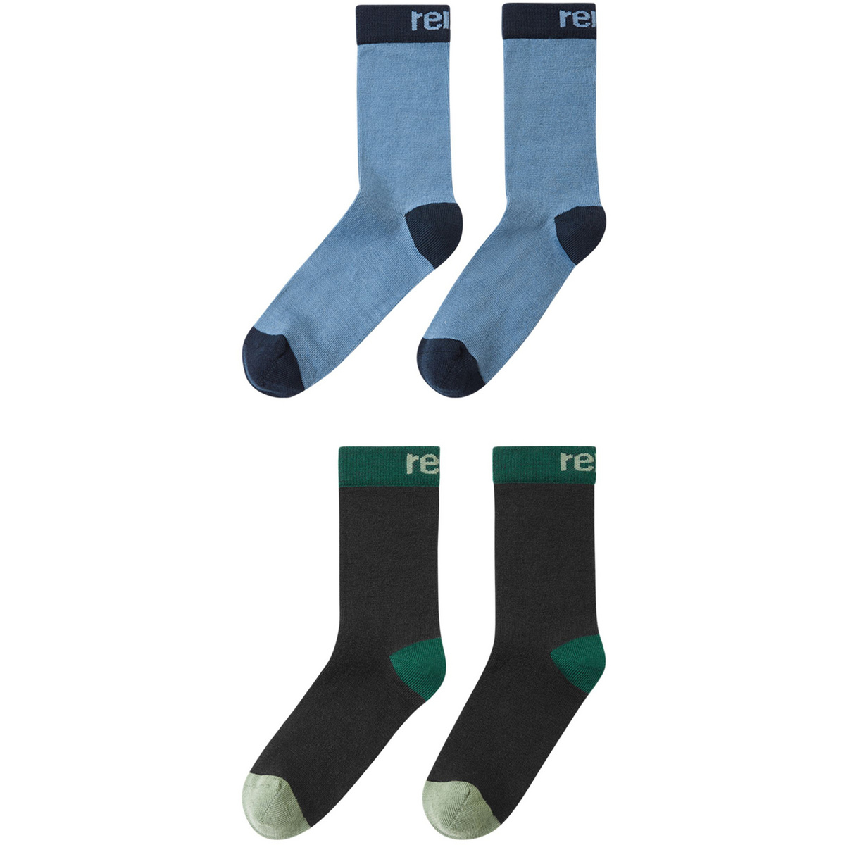 reima Kinder Parit 2er Pack Socken (Größe 22 , blau)
