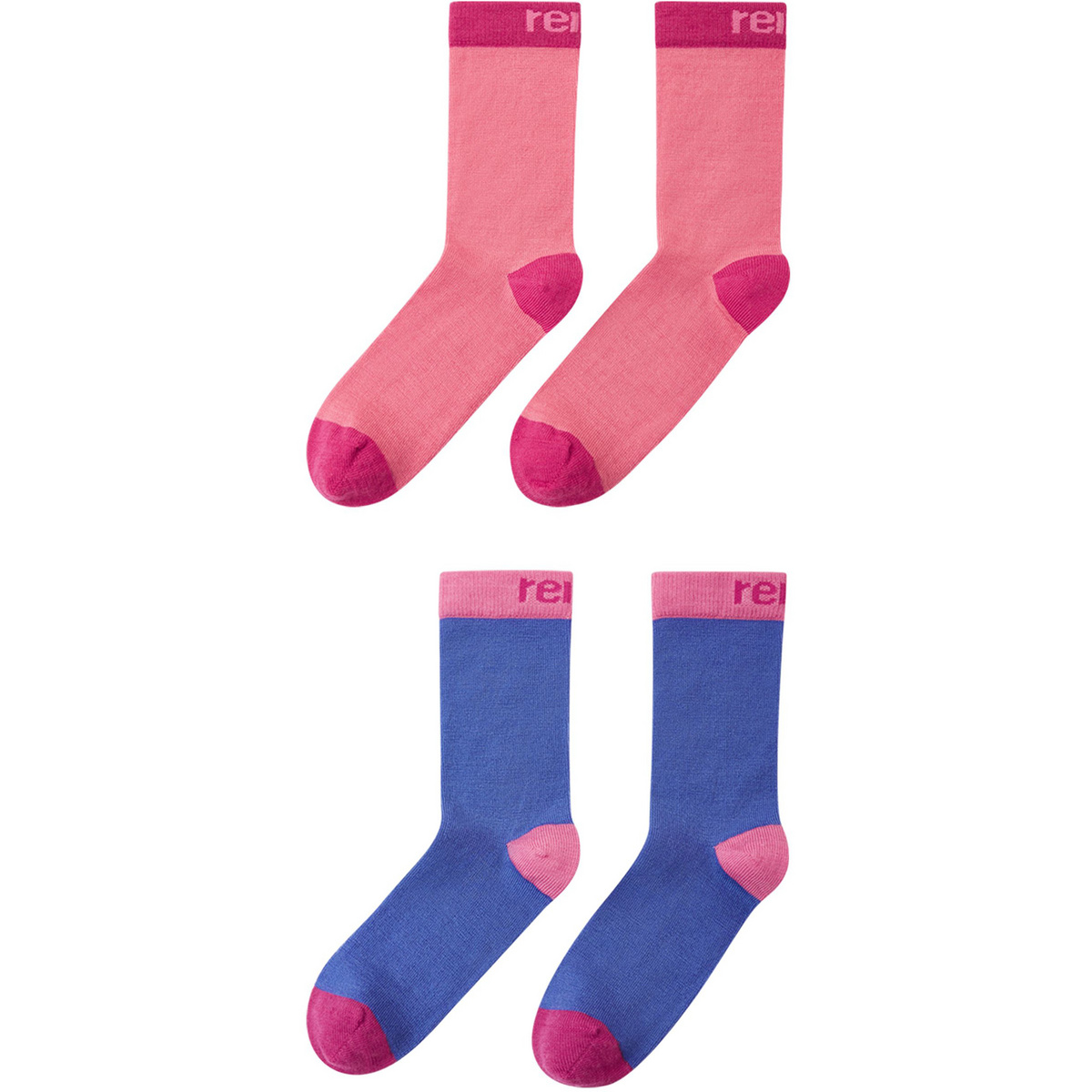 reima Kinder Parit 2er Pack Socken (Größe 22 , rosa)
