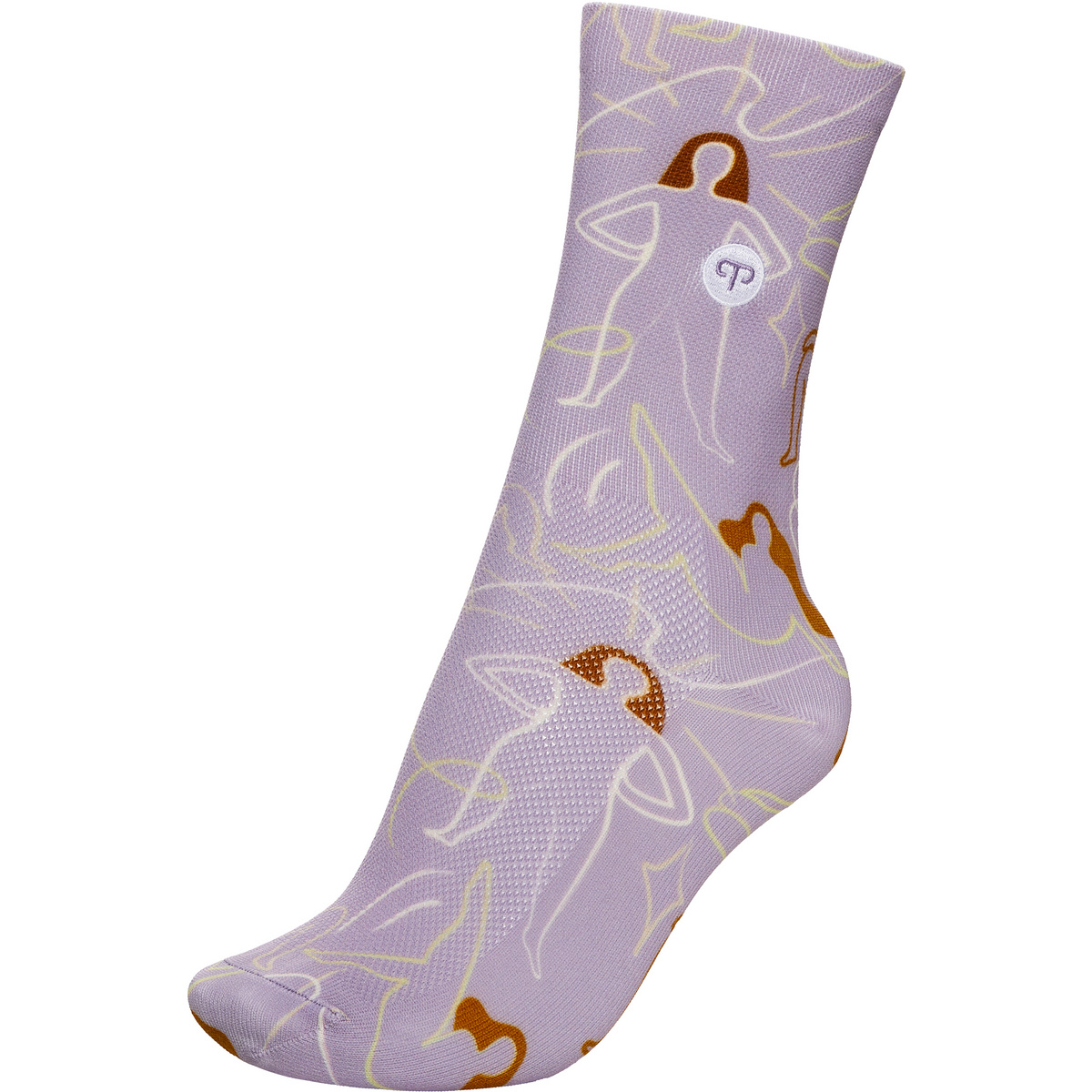 Peppermint Damen Signature Print Socken (Größe 38 , lila)