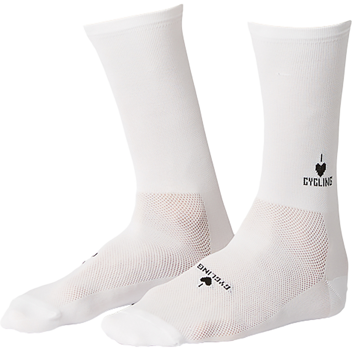 Fingerscrossed Chaussettes Iconic I Love Cycling (taille 35 , Blanc)