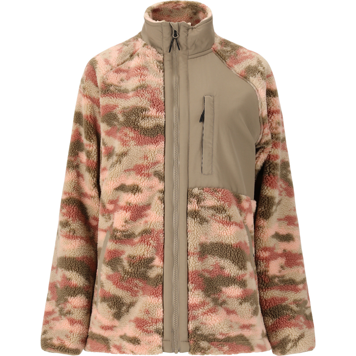 Image of Whistler Donna Giacca Ellison Printed Teddy Fleece