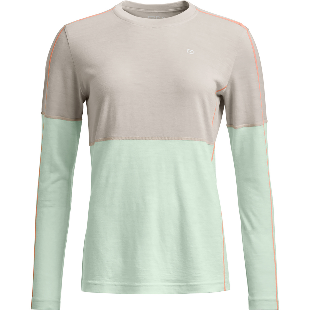 Ortovox Damen 185 Rock'N'Wool Longsleeve (Größe XS, beige)