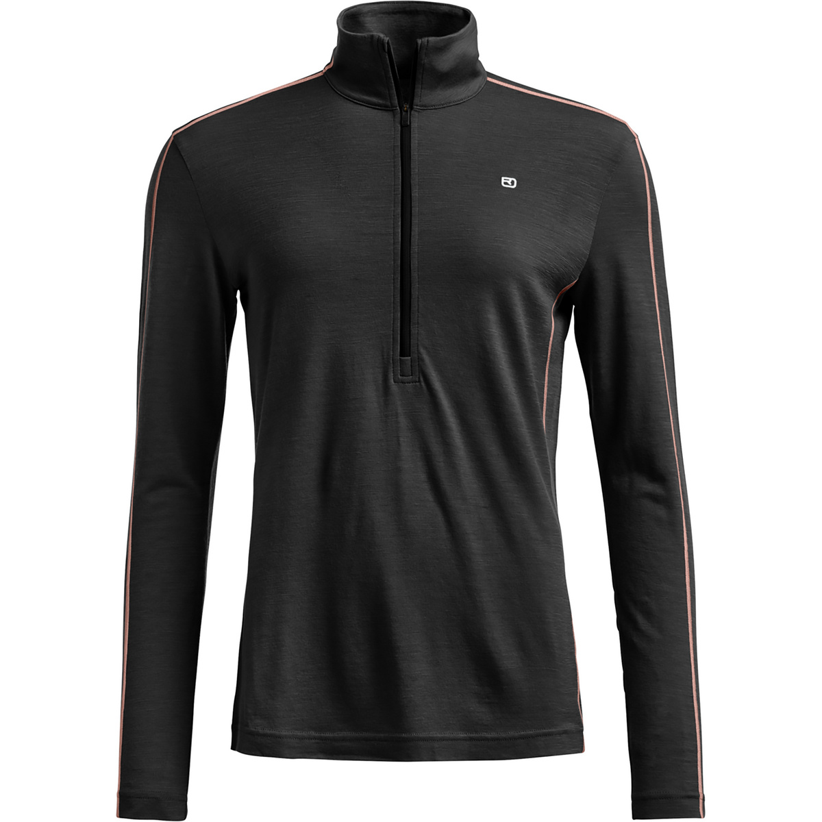 Ortovox Damen 185 Rock'N'Wool Zip Longsleeve (Größe XL, schwarz)
