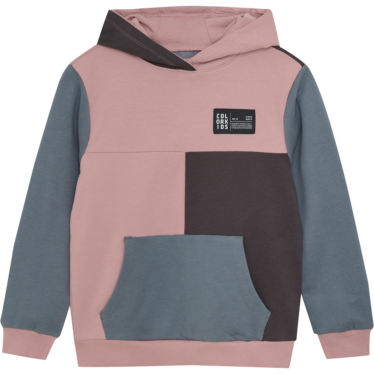 Image of Color Kids Bambino Felpa con cappuccio Colorblock