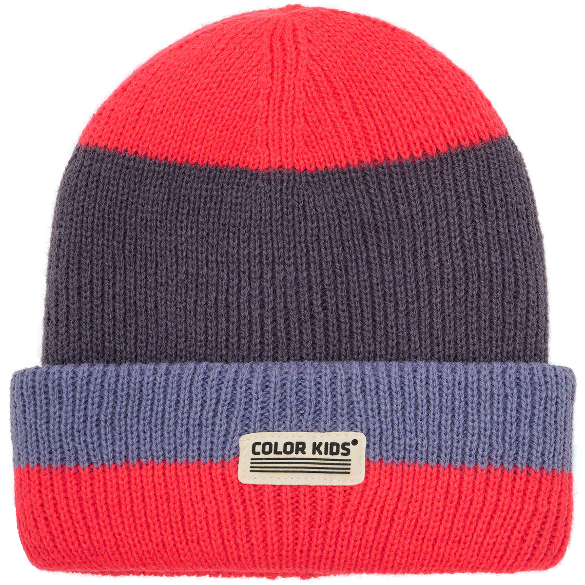 Color Kids Kinder Wool & Contrast Mütze (Größe 50, pink)
