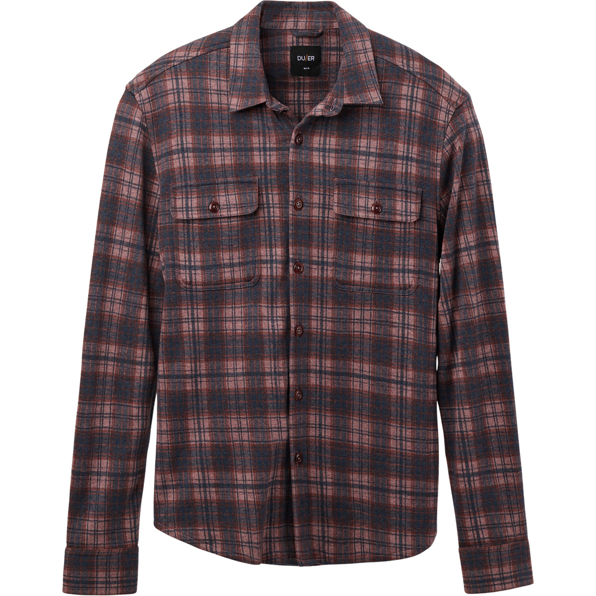 Image of Duer Herren Performance Flannel Button Down Hemd