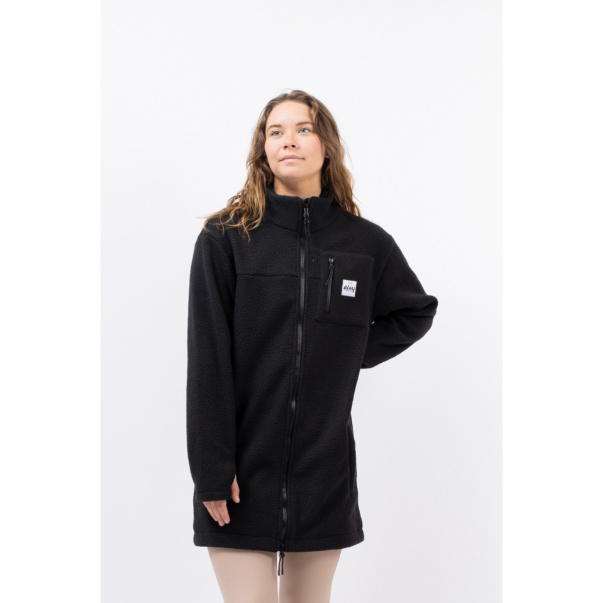 Eivy Damen Versa Sherpa Mantel (Größe M, schwarz)