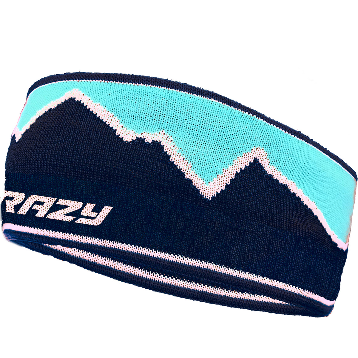Crazy Skyline Stirnband (Größe ONE SIZE, tuerkis)