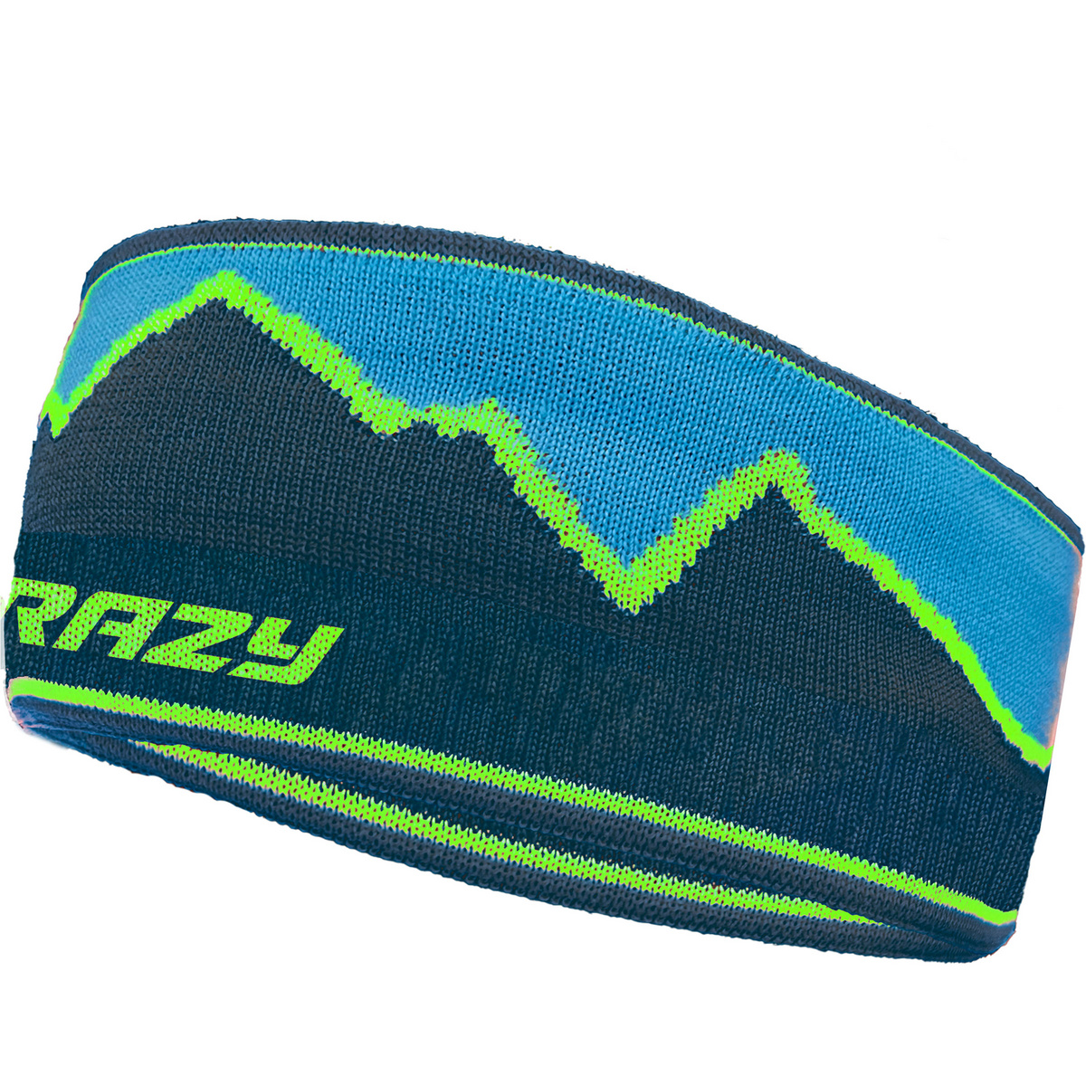 Crazy Skyline Stirnband (Größe ONE SIZE, blau)