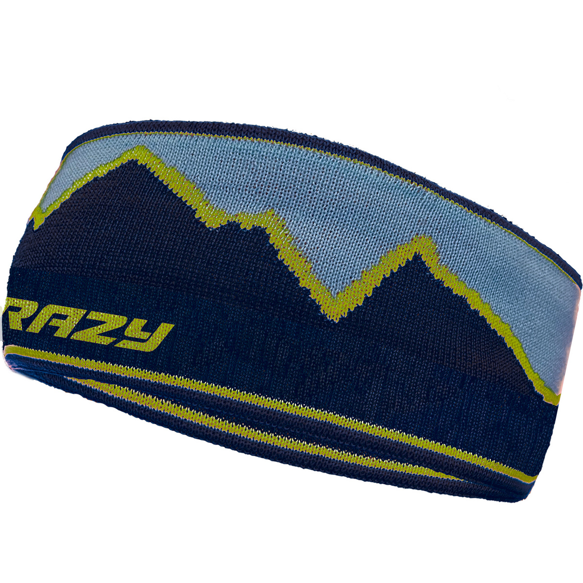 Crazy Skyline Stirnband (Größe ONE SIZE, blau)
